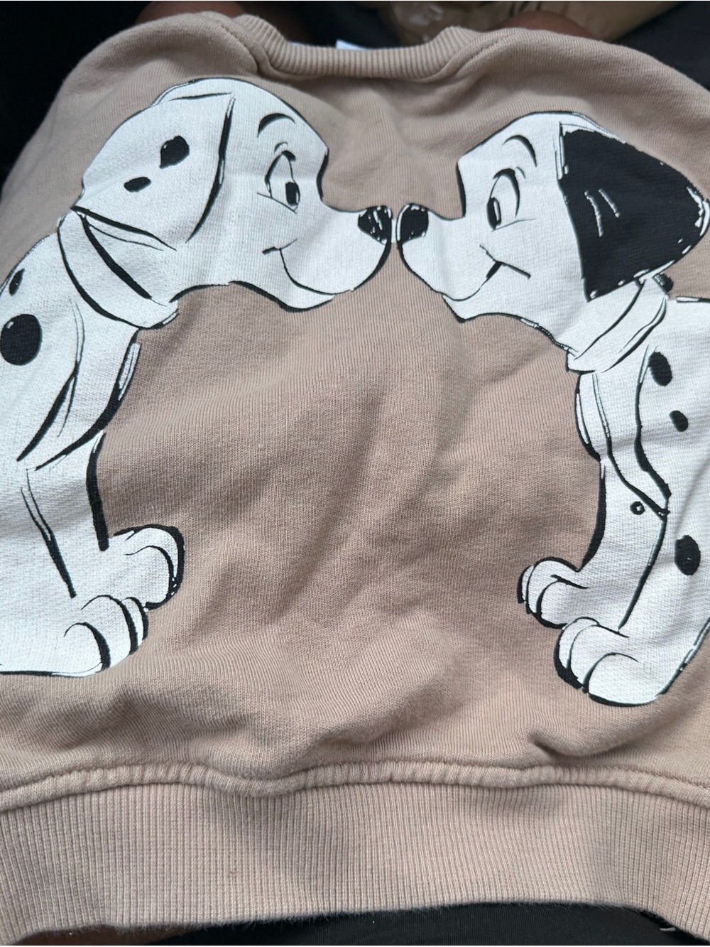 Classic Dalmatian Print Pet Hoodie - Beige